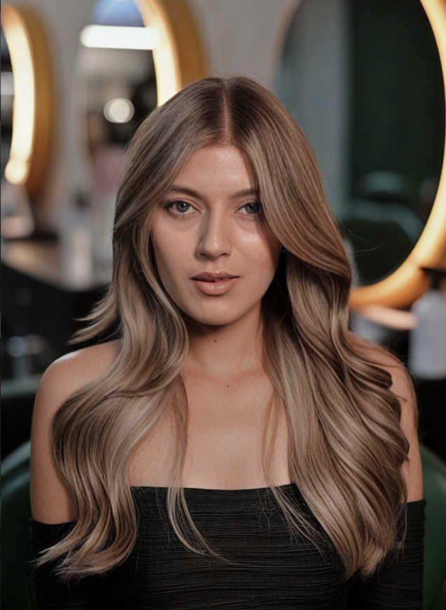 Hair styling detail