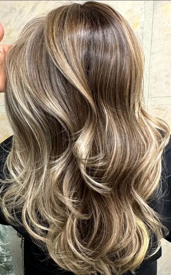 Salon hair transformation